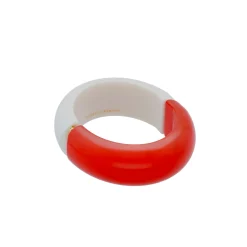 Vanessa Baroni Armbänder|2 Color Bangle - Red Off White