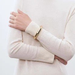Vanessa Baroni Armbänder|Bamboo Cuff Gold