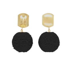 Vanessa Baroni Ohrringe|Bast Earring Black