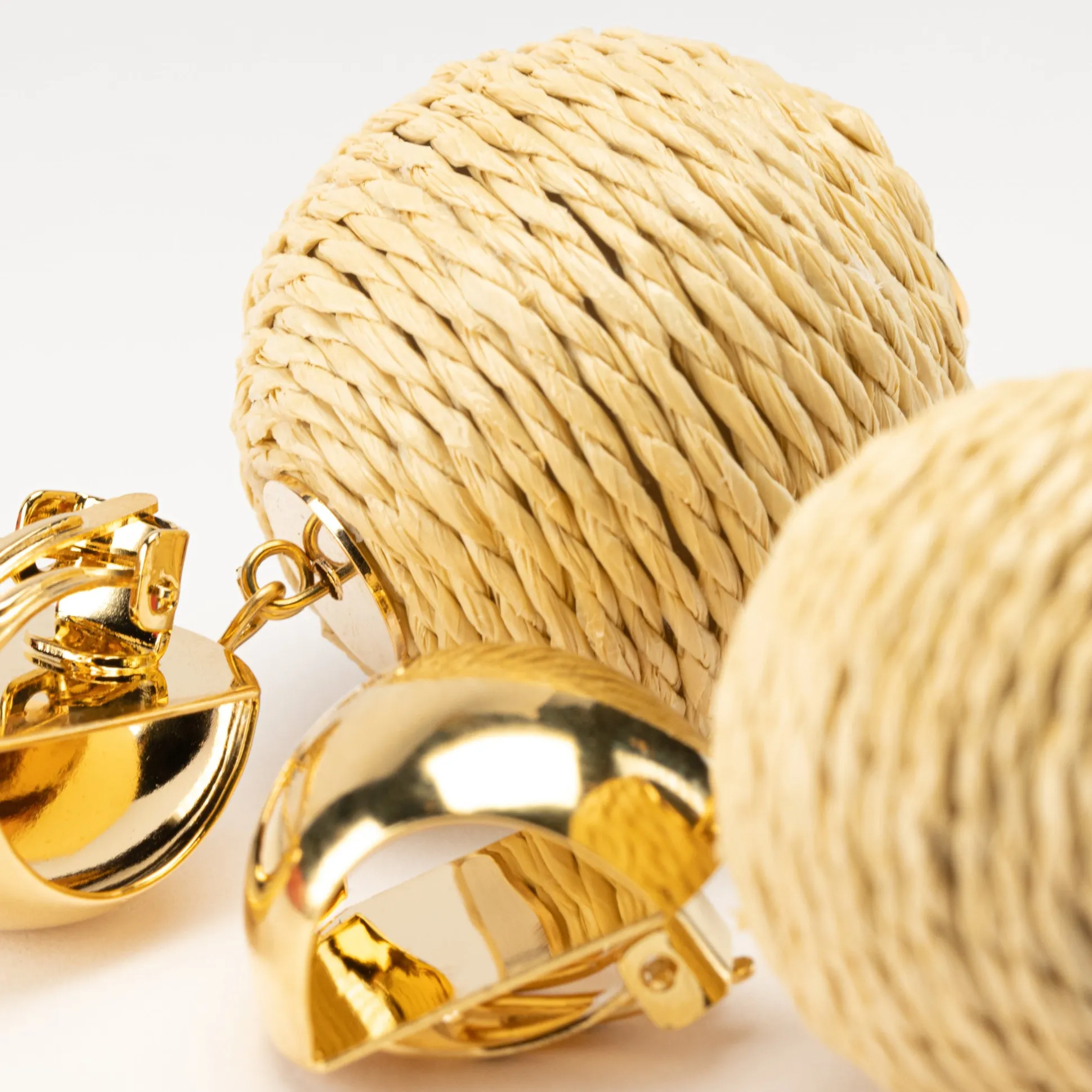 Vanessa Baroni Ohrringe|Bast Earring Cream