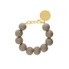 Vanessa Baroni Armbänder|Beads Bracelet Matt Light Taupe