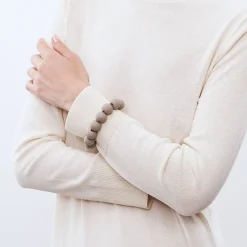 Vanessa Baroni Armbänder|Beads Bracelet Matt Light Taupe