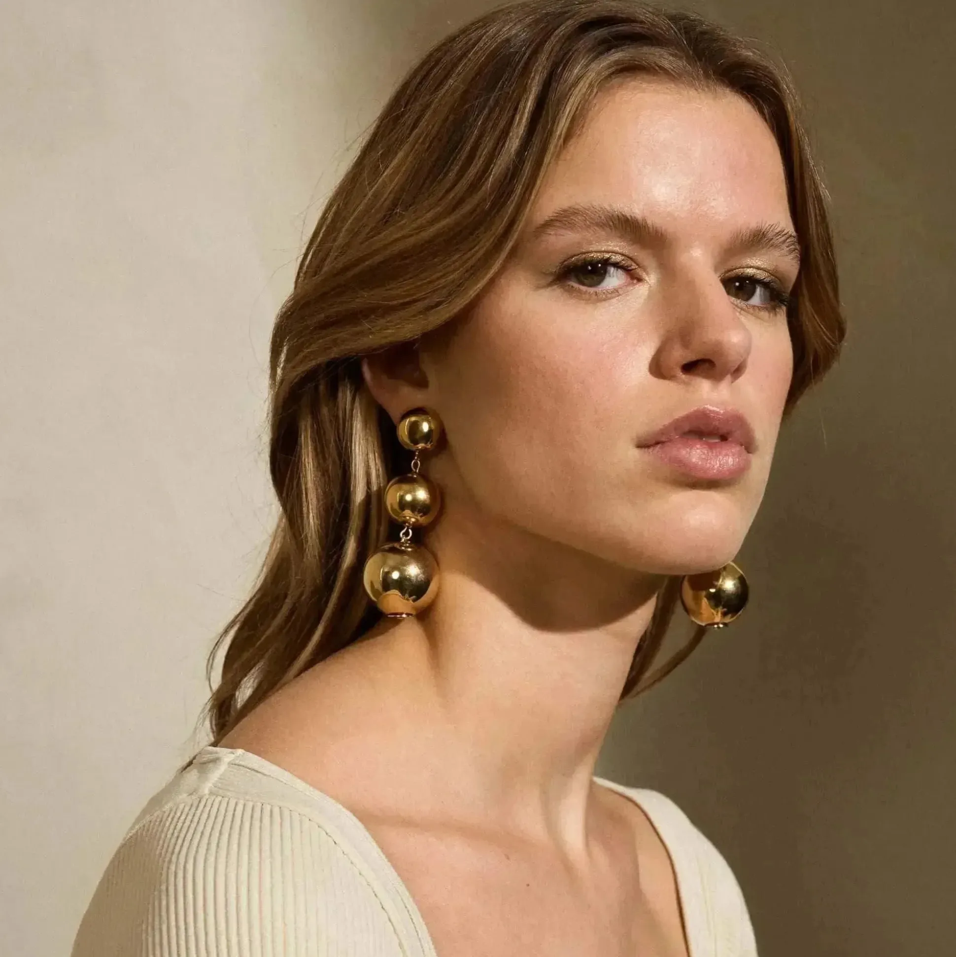 Vanessa Baroni Ohrringe|Beads Earring Gold