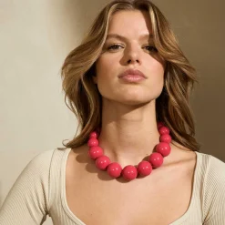Vanessa Baroni Halsketten|Beads Necklace Pink