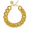 Vanessa Baroni Halsketten|Big Flat Chain Necklace Gold