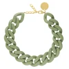 Vanessa Baroni Halsketten|Big Flat Chain Necklace Mint