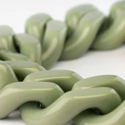 Vanessa Baroni Halsketten|Big Flat Chain Necklace Mint