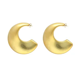 Vanessa Baroni Ohrringe|Big Moon Earring Gold X Apropos