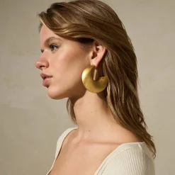 Vanessa Baroni Ohrringe|Big Moon Earring Gold X Apropos