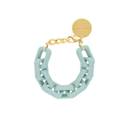 Vanessa Baroni Armbänder|Big Tank Bracelet Matt Baby Blue