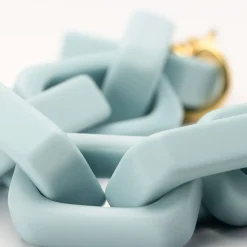 Vanessa Baroni Armbänder|Big Tank Bracelet Matt Baby Blue