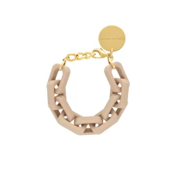 Vanessa Baroni Armbänder|Big Tank Bracelet Matt Beige