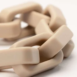 Vanessa Baroni Armbänder|Big Tank Bracelet Matt Beige