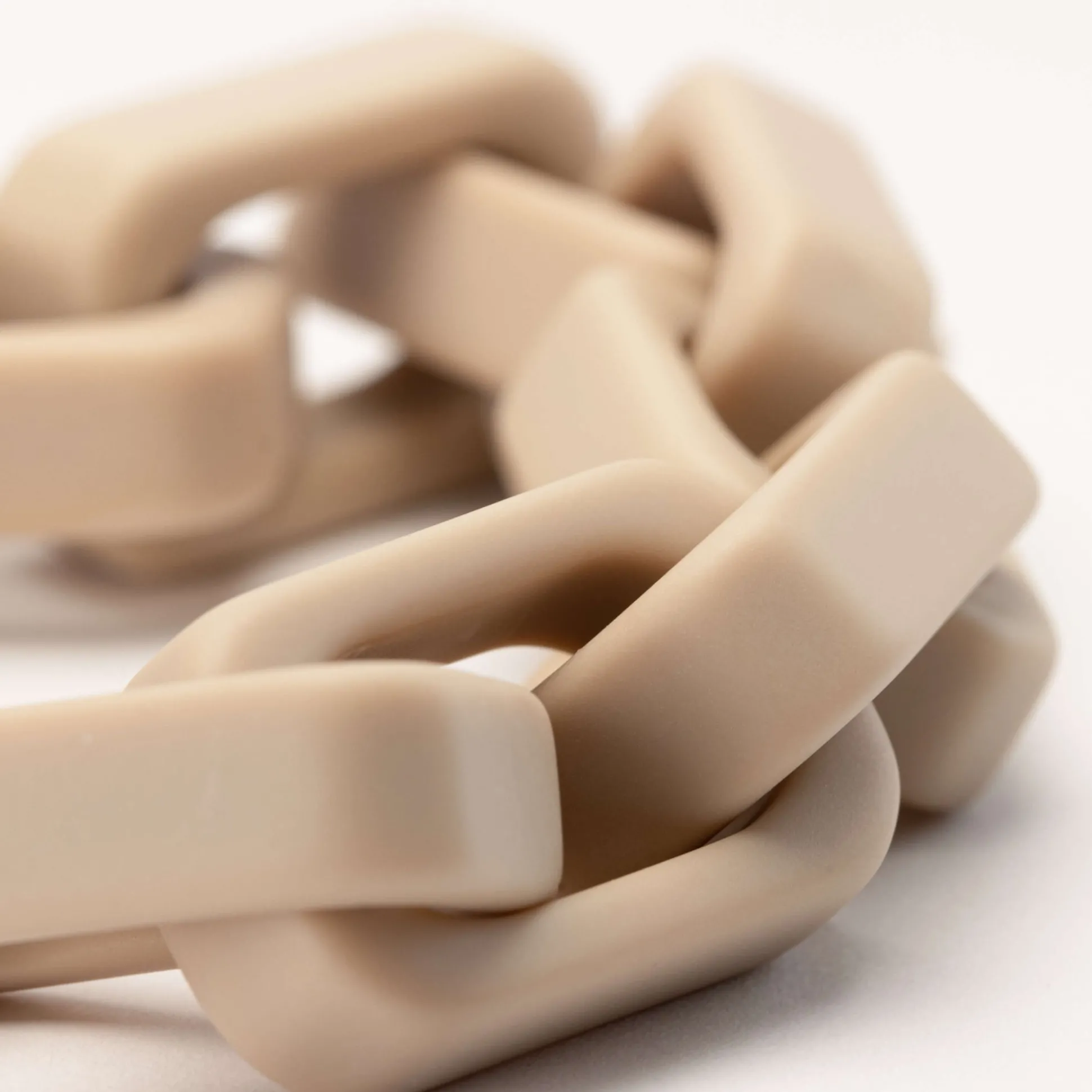 Vanessa Baroni Armbänder|Big Tank Bracelet Matt Beige