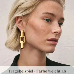 Vanessa Baroni Ohrringe|Big Tank Earring Gold