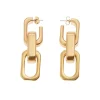 Vanessa Baroni Ohrringe|Big Tank Earring Gold Vintage
