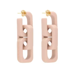 Vanessa Baroni Ohrringe|Big Tank Earring Matt Baby Rose