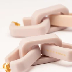 Vanessa Baroni Ohrringe|Big Tank Earring Matt Baby Rose