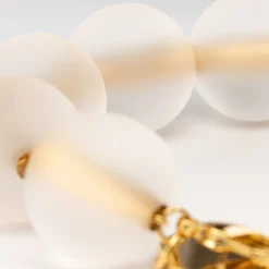 Vanessa Baroni Halsketten|Bubble Necklace Iced Gold