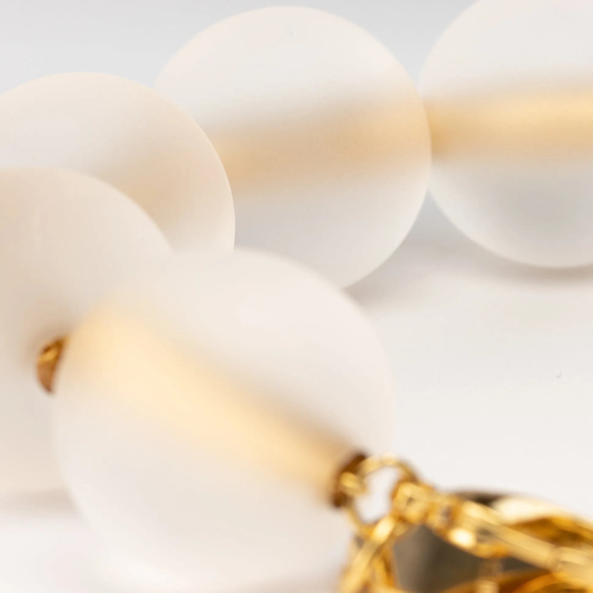 Vanessa Baroni Halsketten|Bubble Necklace Iced Gold