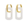 Vanessa Baroni Ohrringe|Edge With Gold Earring Off White