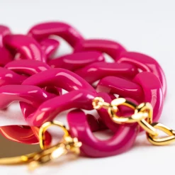 Vanessa Baroni Armbänder|Flat Chain Bracelet Fuchsia