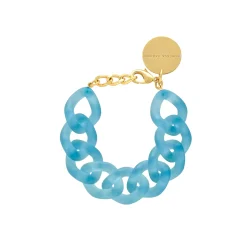 Vanessa Baroni Armbänder|Flat Chain Bracelet Iced Blue