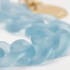Vanessa Baroni Armbänder|Flat Chain Bracelet Iced Blue