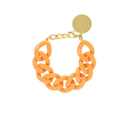 Vanessa Baroni Armbänder|Flat Chain Bracelet Light Orange