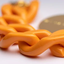 Vanessa Baroni Armbänder|Flat Chain Bracelet Light Orange