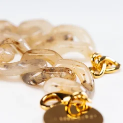 Vanessa Baroni Armbänder|Flat Chain Bracelet Light Bernstein