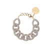 Vanessa Baroni Armbänder|Flat Chain Bracelet Matt Grey