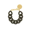 Vanessa Baroni Armbänder|Flat Chain Bracelet Matt Dark Olive