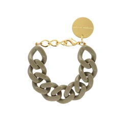 Vanessa Baroni Armbänder|Flat Chain Bracelet Olive