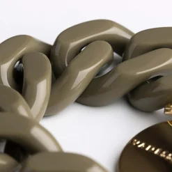 Vanessa Baroni Armbänder|Flat Chain Bracelet Olive
