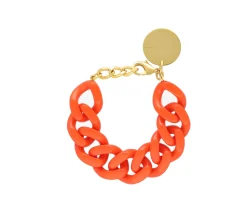 Vanessa Baroni Armbänder|Flat Chain Bracelet Orange