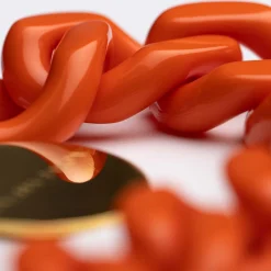 Vanessa Baroni Armbänder|Flat Chain Bracelet Orange