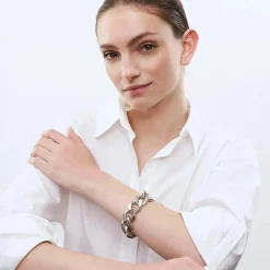 Vanessa Baroni Armbänder|Flat Chain Bracelet Silver Vintage