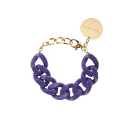 Vanessa Baroni Armbänder|Flat Chain Bracelet Violet