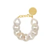 Vanessa Baroni Armbänder|Flat Chain Bracelet White Marble