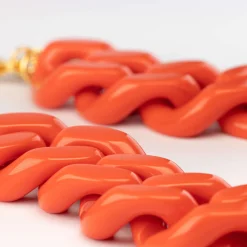 Vanessa Baroni Halsketten|Flat Chain Necklace Coral