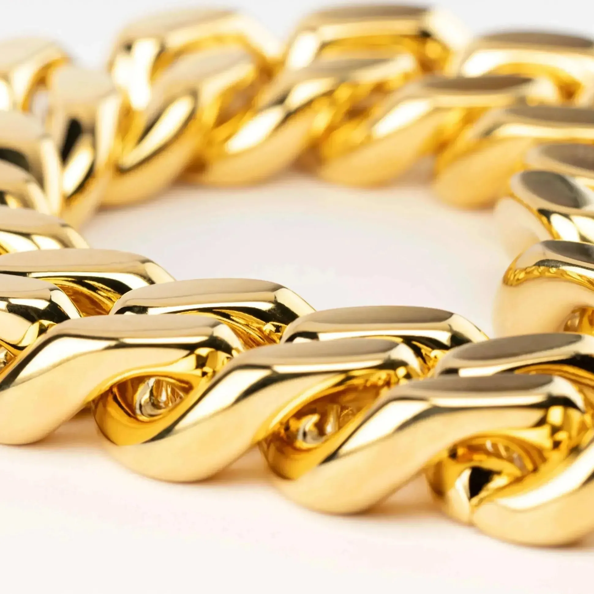 Vanessa Baroni Halsketten|Flat Chain Necklace Gold