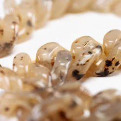 Vanessa Baroni Halsketten|Flat Chain Necklace Light Bernstein