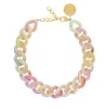 Vanessa Baroni Halsketten|Flat Chain Necklace Neon Rainbow