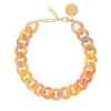 Vanessa Baroni Halsketten|Flat Chain Necklace New Neon Rainbow