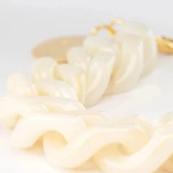 Vanessa Baroni Halsketten|Flat Chain Necklace Pearl Marble