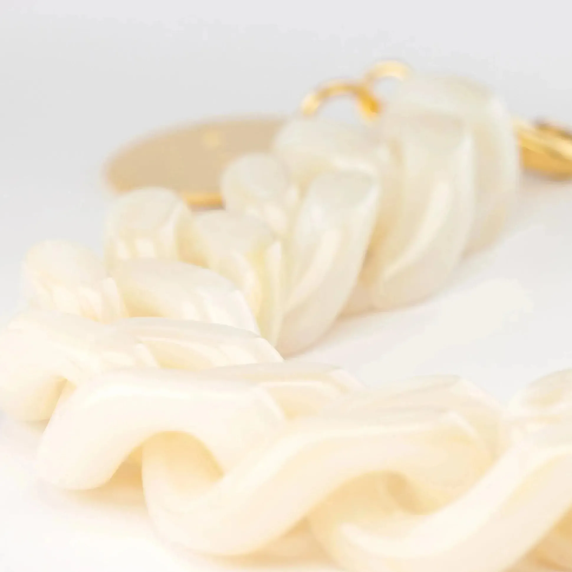 Vanessa Baroni Halsketten|Flat Chain Necklace Pearl Marble