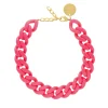 Vanessa Baroni Halsketten|Flat Chain Necklace Pink