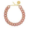 Vanessa Baroni Halsketten|Flat Chain Necklace Rose Marble