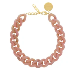 Vanessa Baroni Halsketten|Flat Chain Necklace Rose Marble